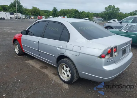 2003 Honda Civic Lx z USA, uszkodzony, nr VIN 1HGES16593L003217